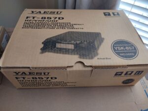 Amazing Find! New-in-box, never-used Yaesu FT-857D w/separation kit